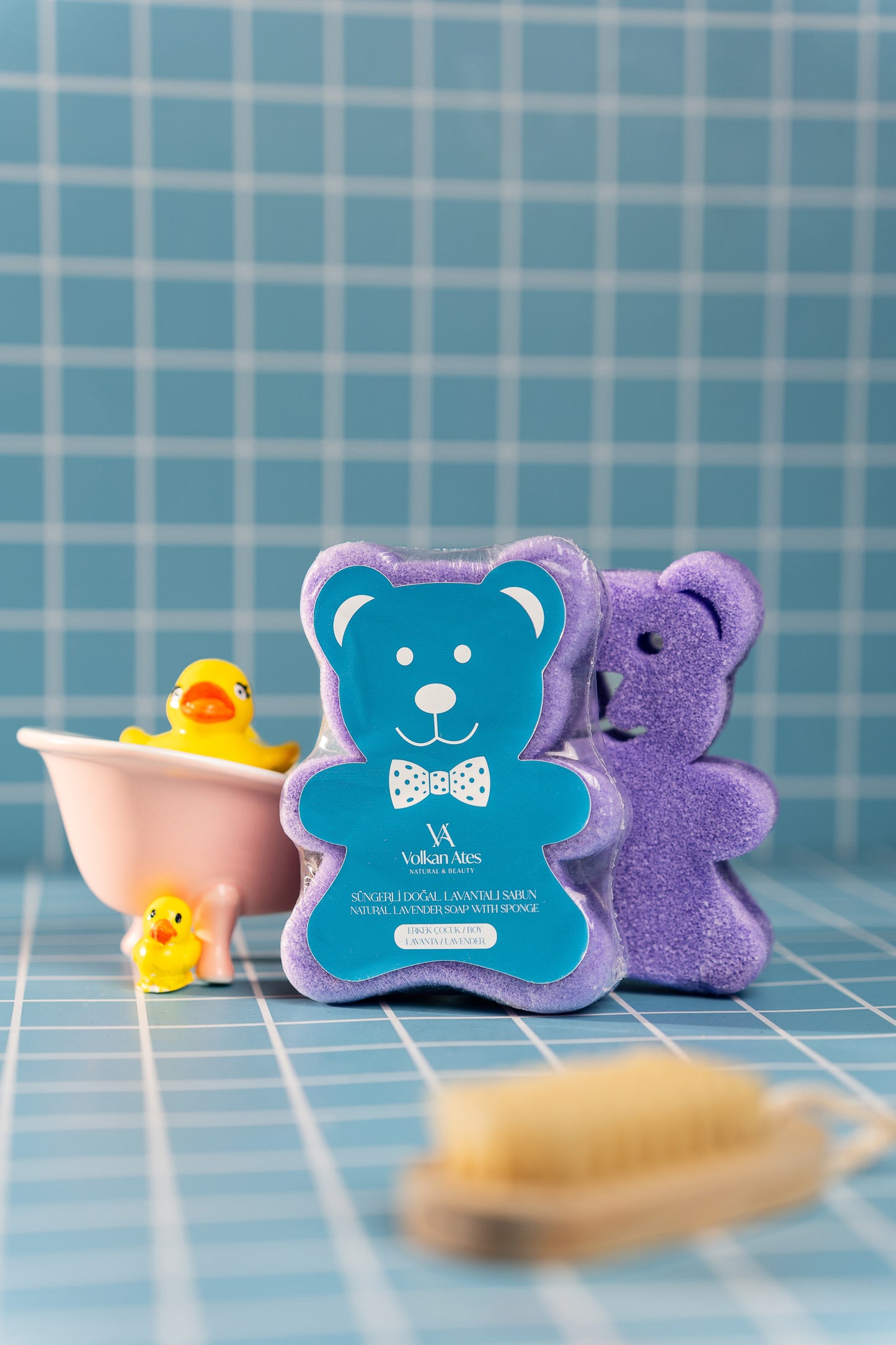 Lavender Scented Kids Sponge Soap - Boys