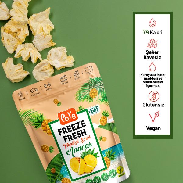 Pol's Freeze Fresh Dried Pineapple 20g