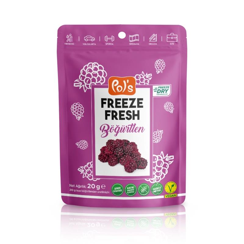 Pol's Freeze Fresh Freeze Dried Blackberries 20g