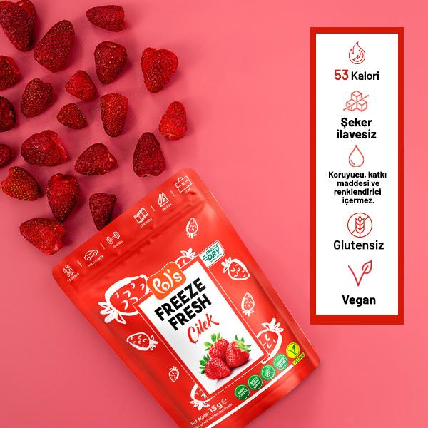 Pol's Freeze Fresh Freeze Dried Strawberries 15g