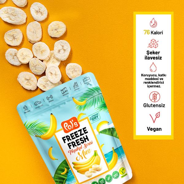 Pol's Freeze Fresh Dried Banana 20g