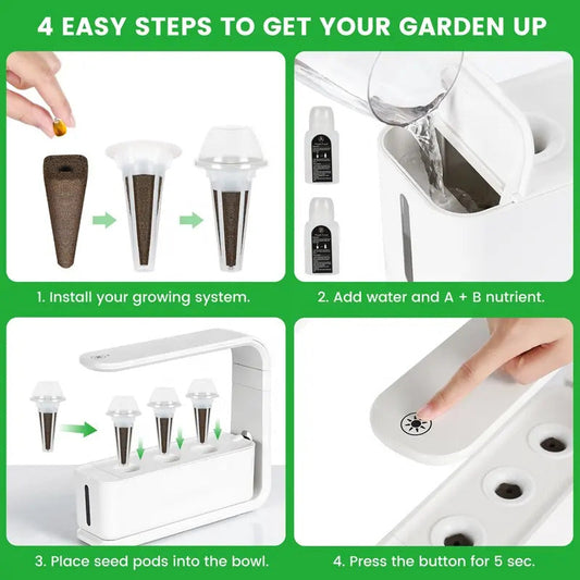 3 Pots Smart Hydroponic System