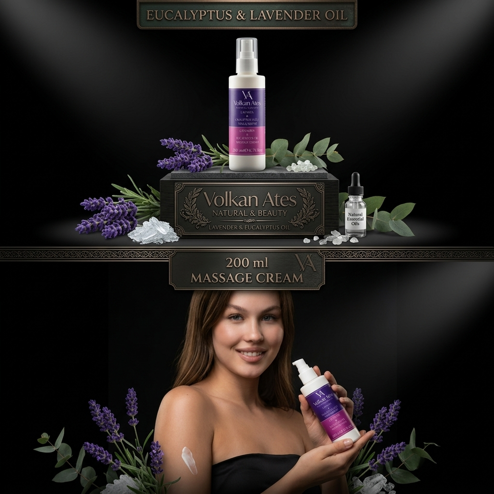 Massage Cream With Lavender And Eucalyptus Oils 200ml