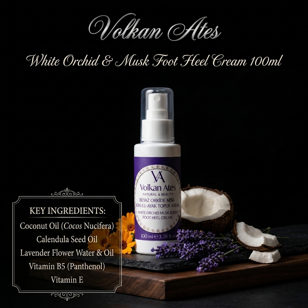 White Orchid & Musk Foot Heel Cream 100ml