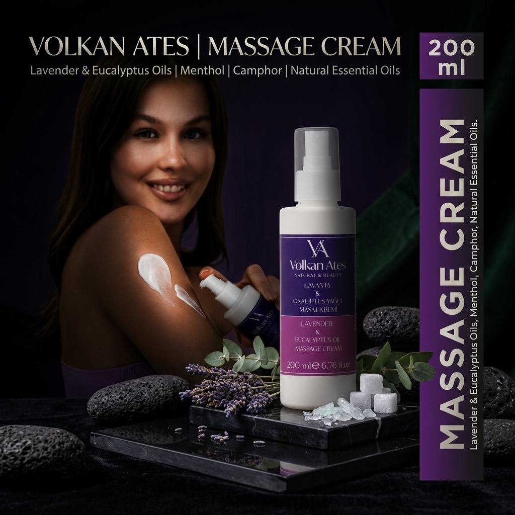 Massage Cream With Lavender And Eucalyptus Oils 200ml