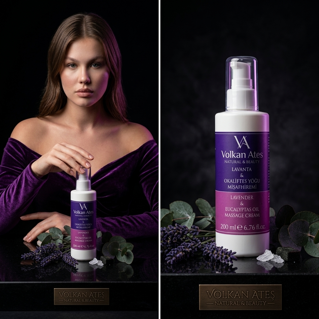 Massage Cream With Lavender And Eucalyptus Oils 200ml