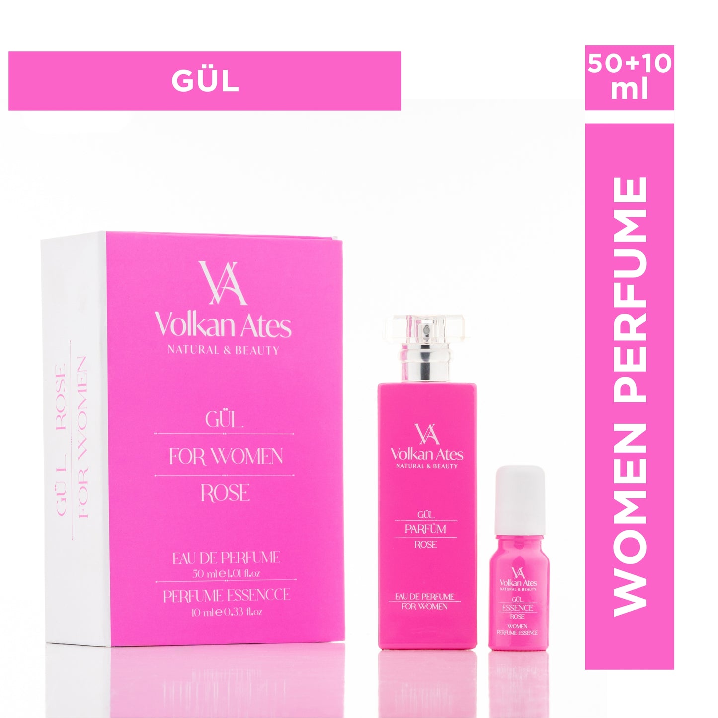 عطر وجوهر الورد للنساء ٥٠+١٠ مل