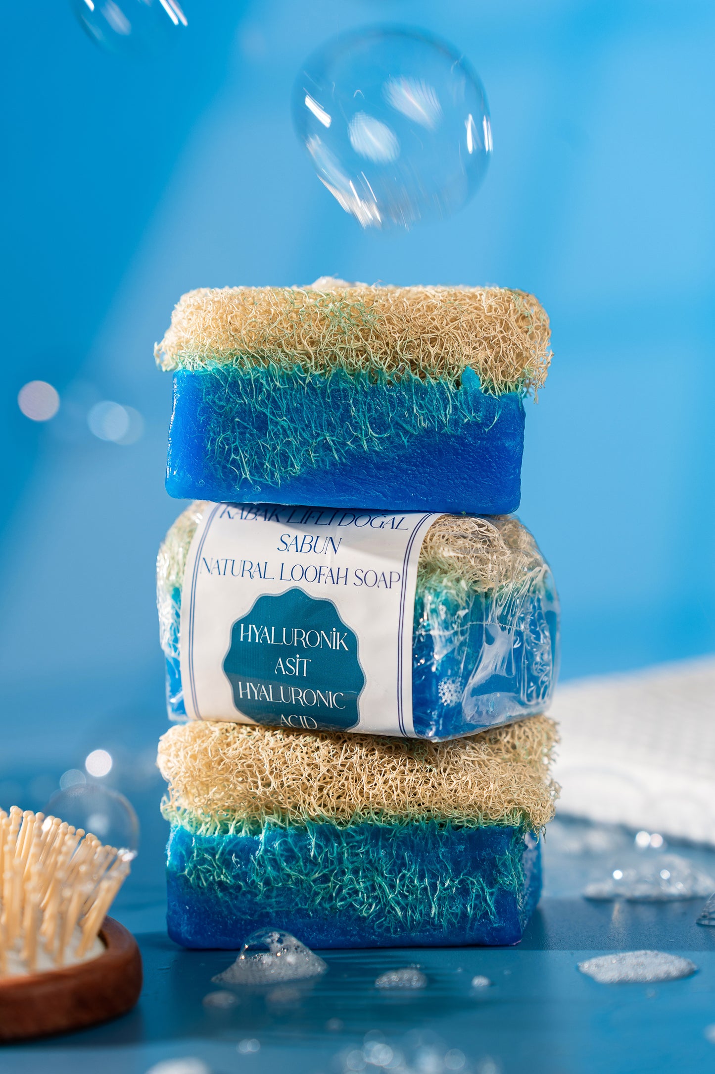 Hyaluronic Acid Loofah Soap
