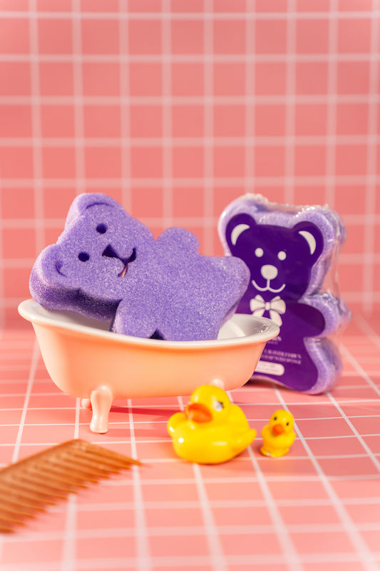 Lavender Scented Kids Sponge Soap - Girls