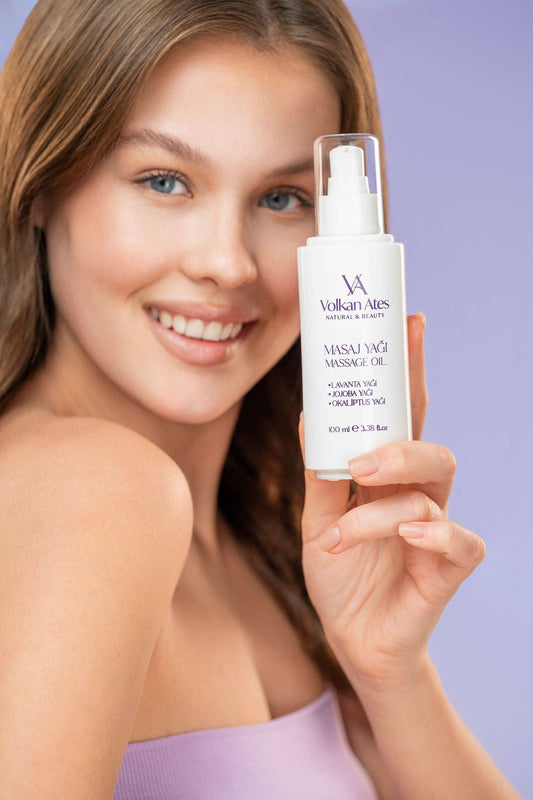 MASSAGE OIL WITH LAVENDER, EUCALYPTUS, AND JOJOBA OILS 100ML