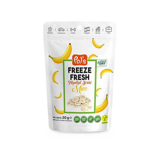موز مجفف طازج من بولز ٢٠ جرام